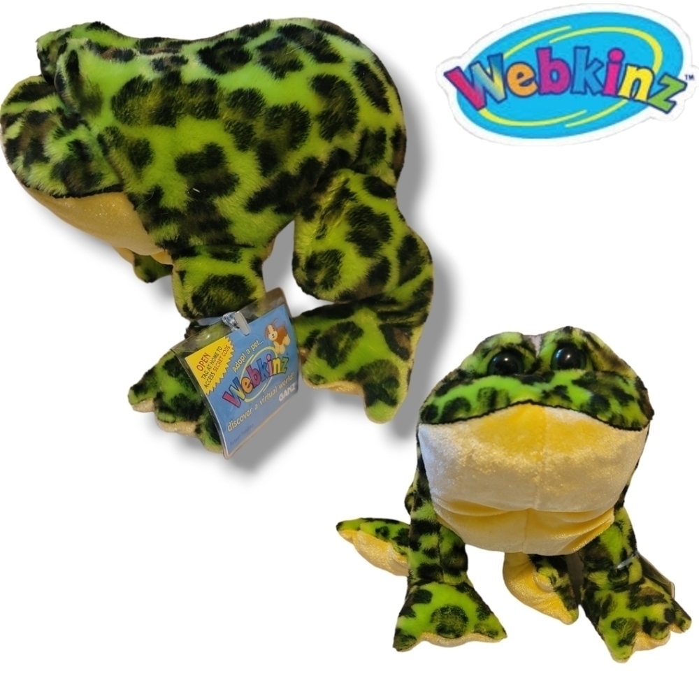 WEBKINZ GANZ Frog Amphibian Bundle of 6 Plush New w/ Codes Love,Tree,Bull,TieDye - Picture 9 of 11